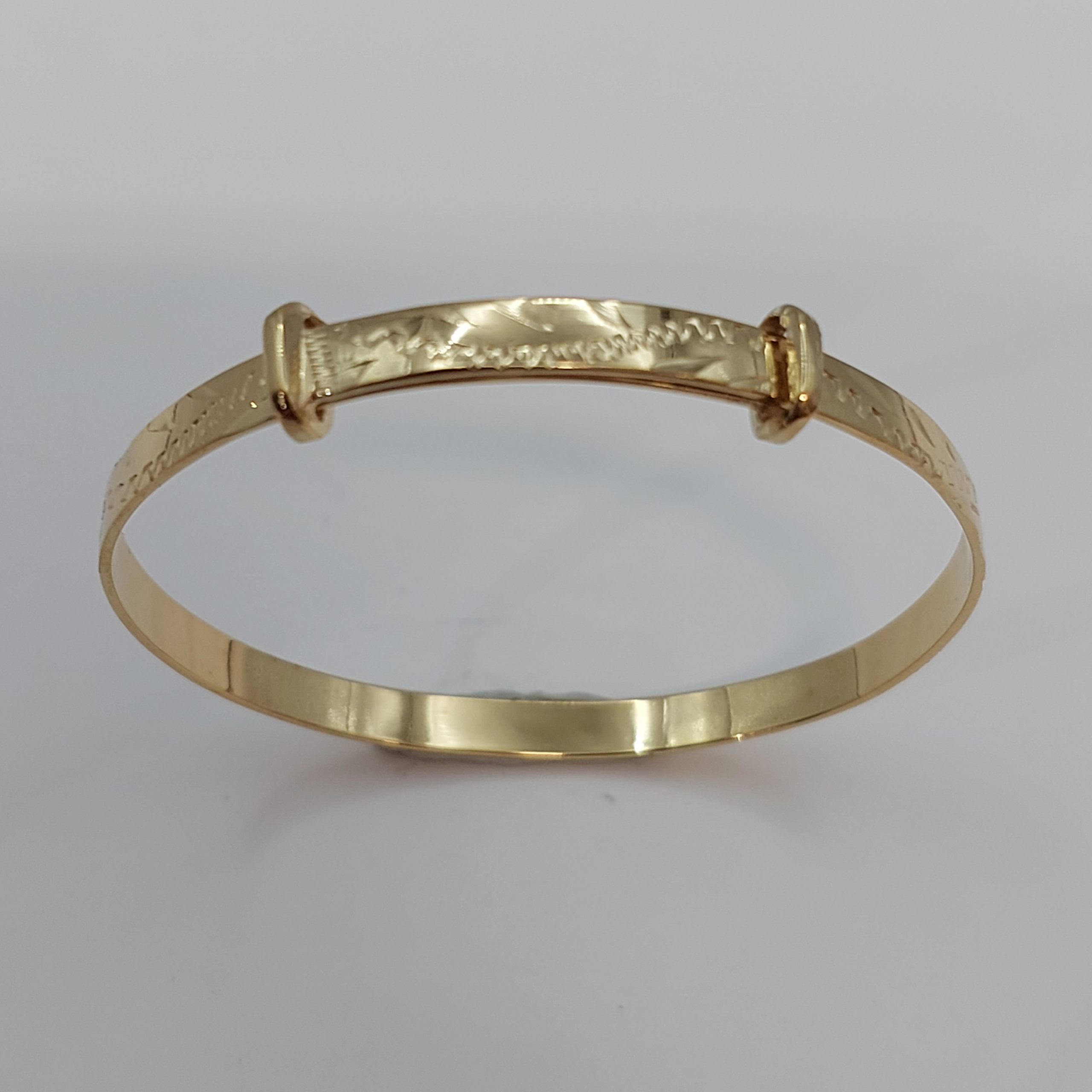 Engraved Expanding Gold Plate On Sterling Silver