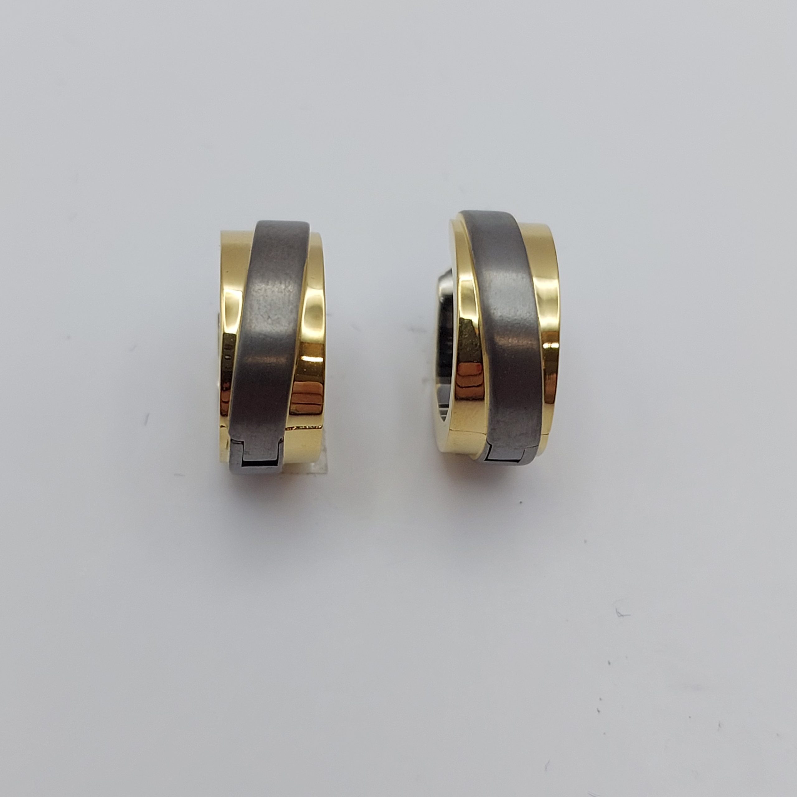 Boccia Titanium Bi-Tone Hoop Earrings O560-02