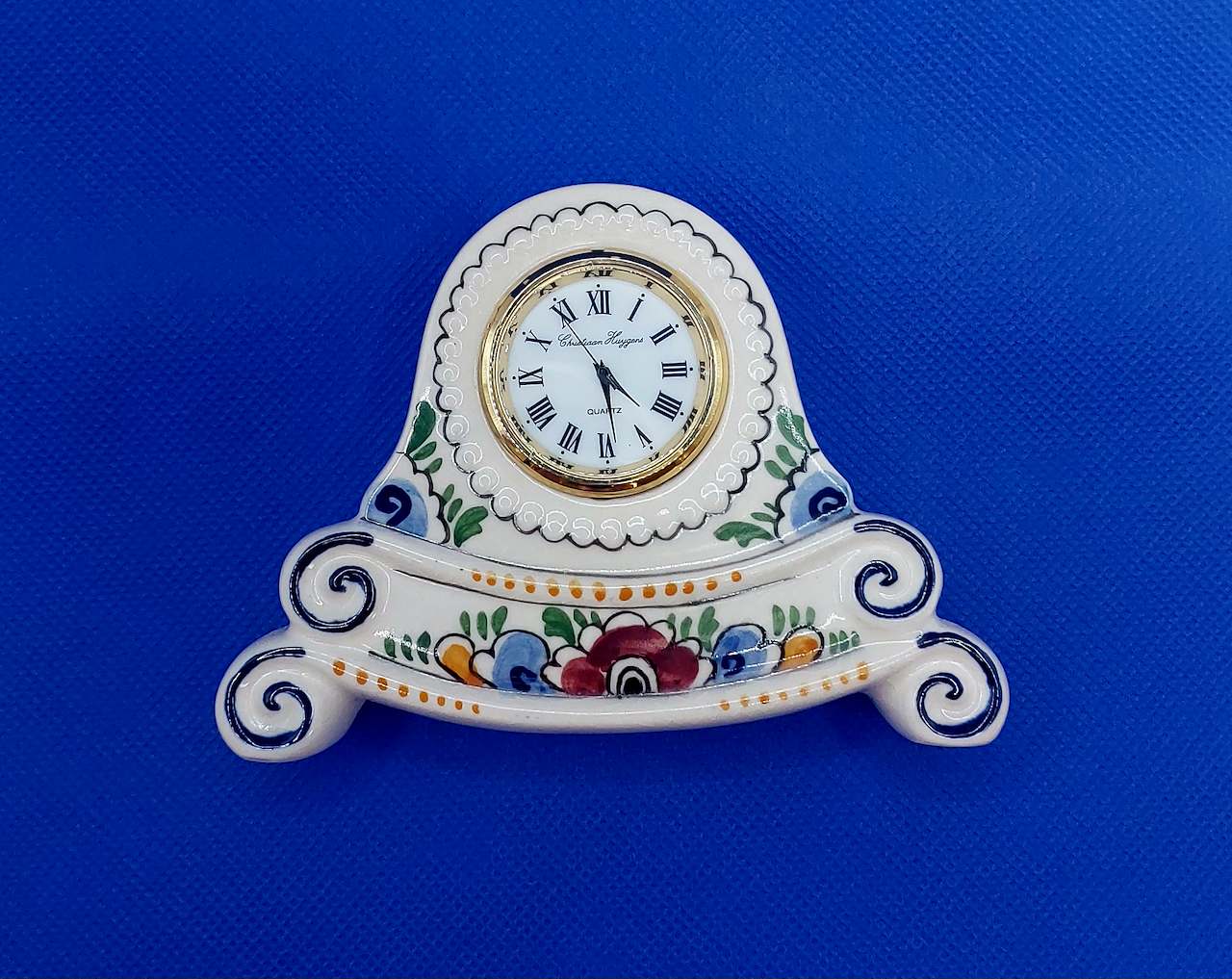 Christaan Huygens Miniature Ceramic Clock