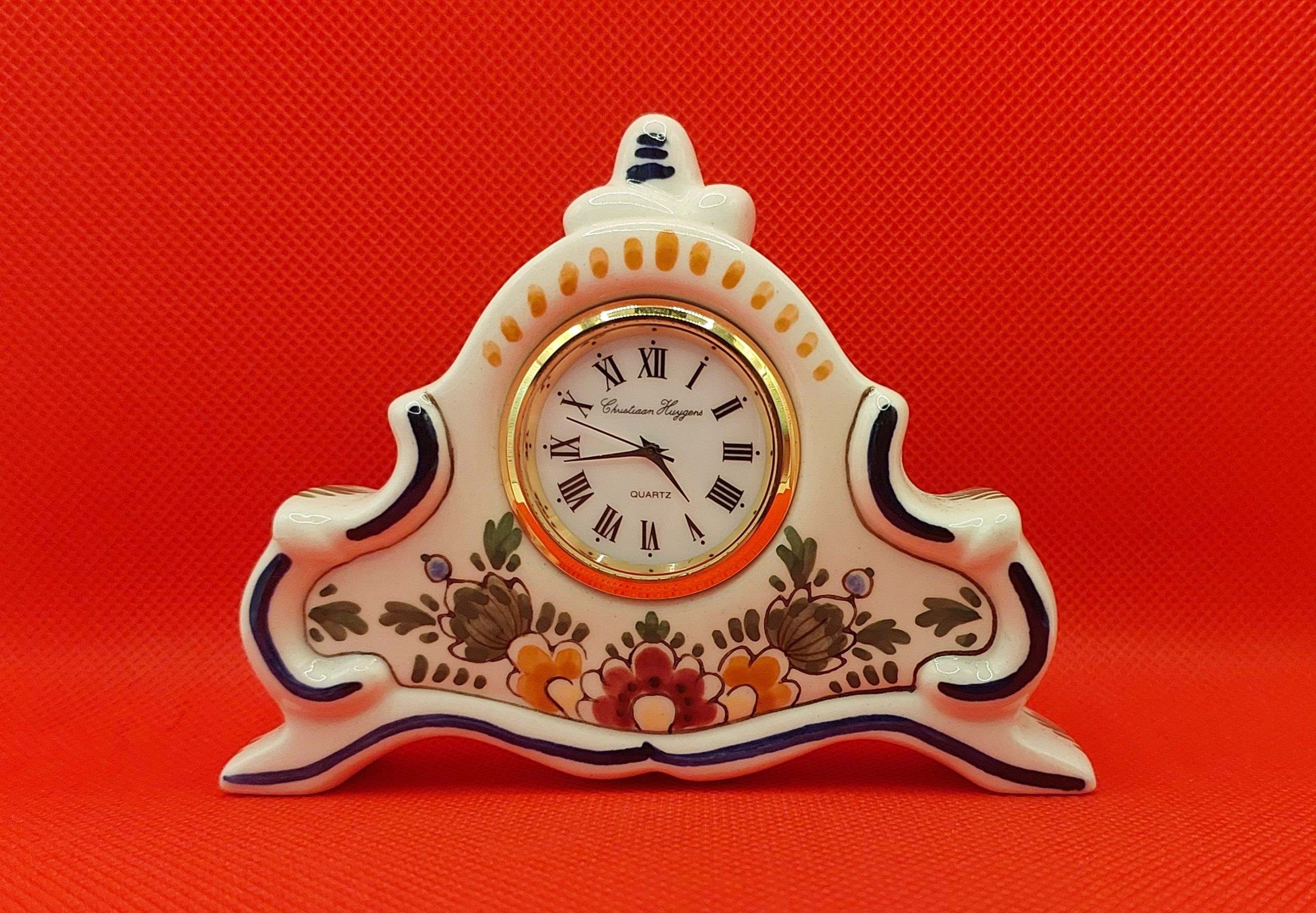 Christiaan Huygens Miniature Ceramic Clock