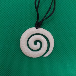 Hand-Carved Bone Pendant