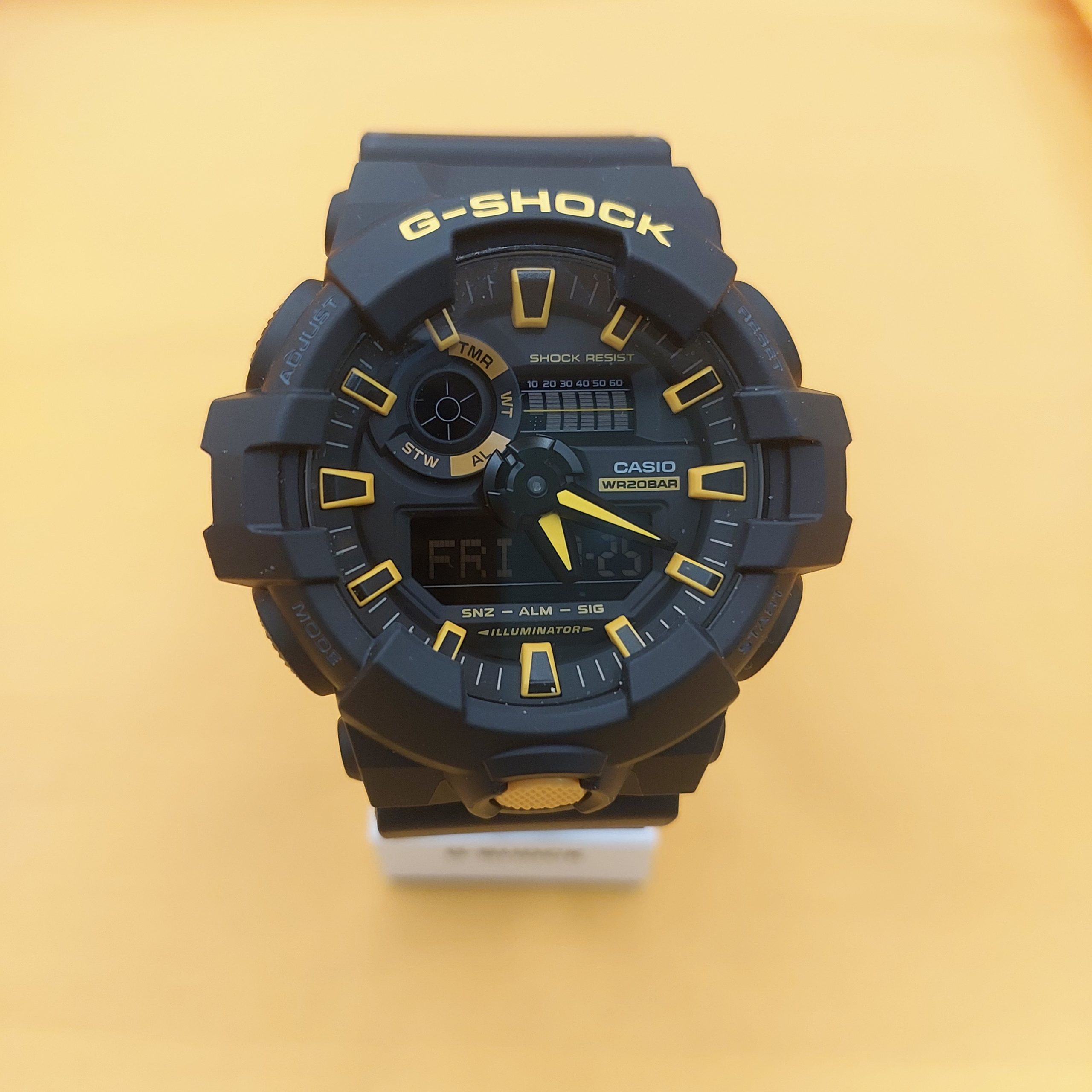 Casio G-Shock - Gents Black and Yellow