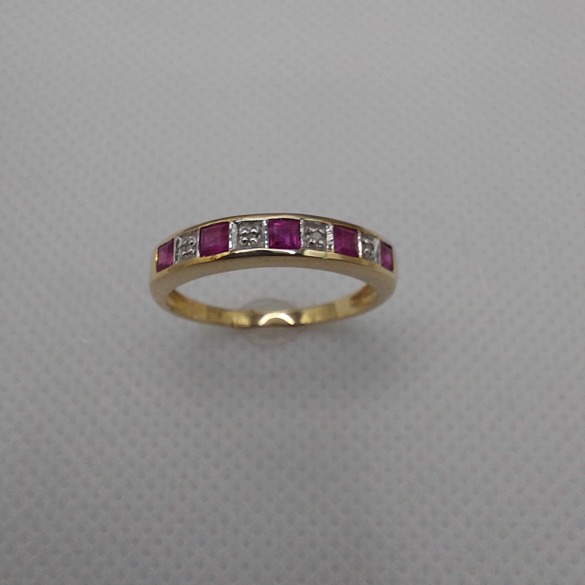 9ct Gold Ruby and Diamond Ring
