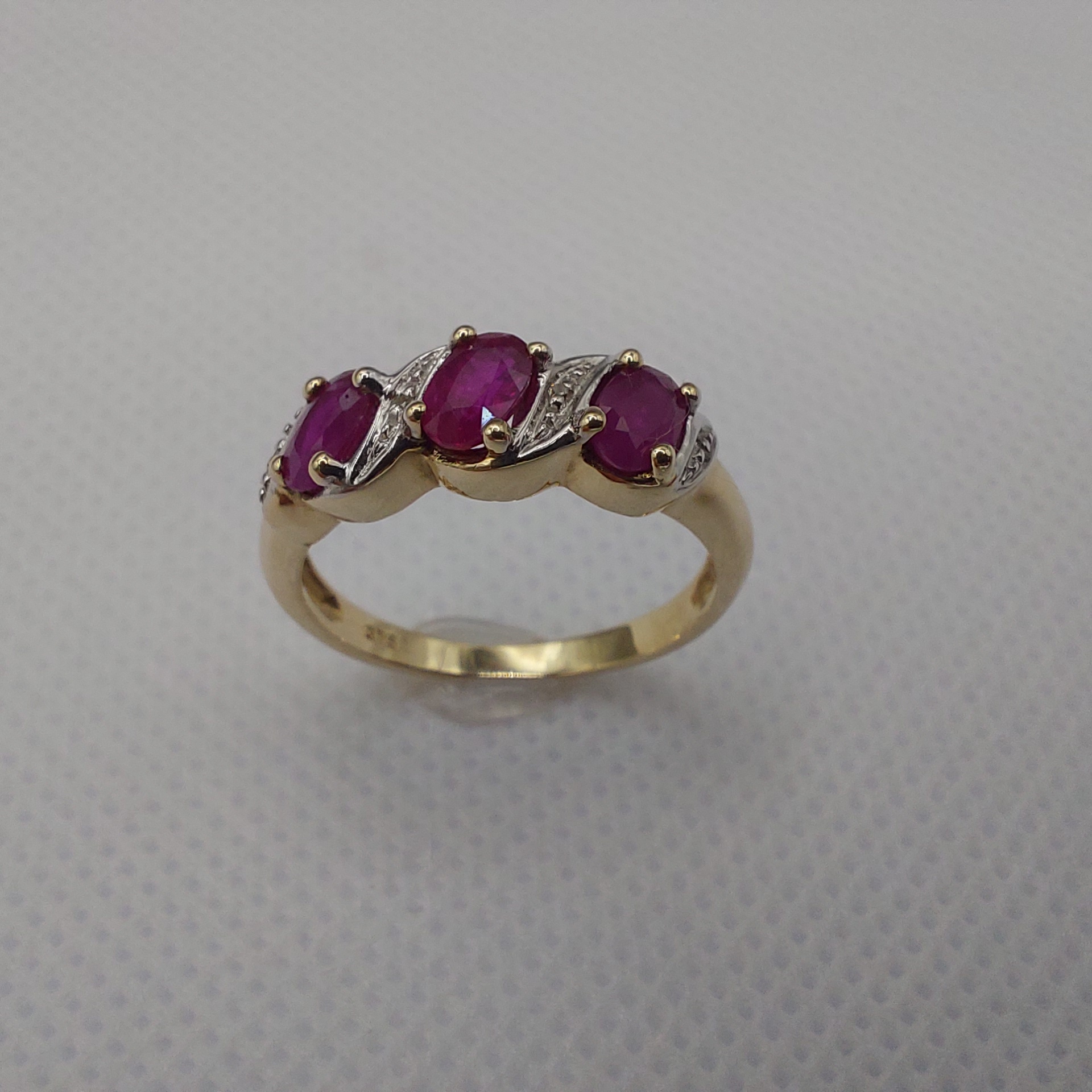 9ct Gold Ruby and Diamond Ring
