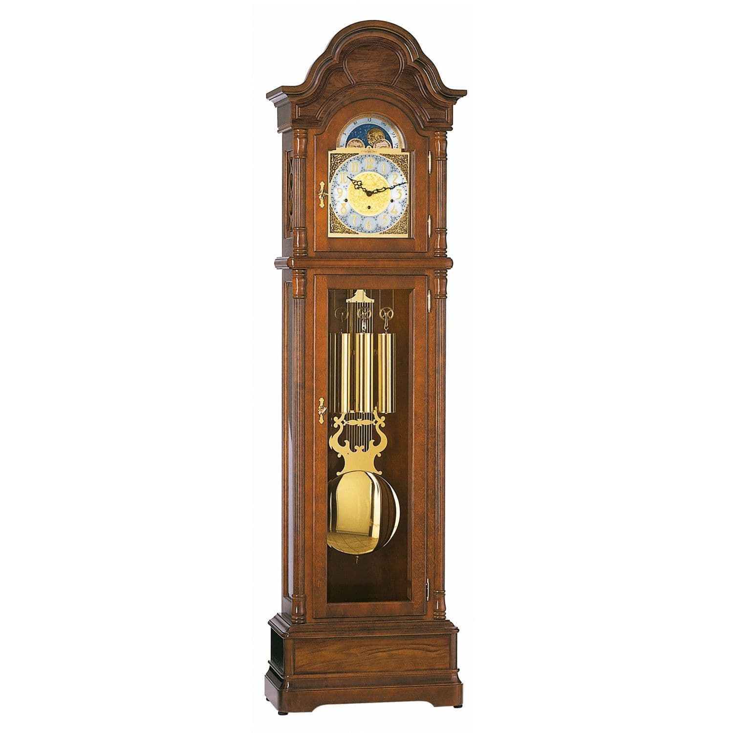 Grandfather Clock, Chiming, Cable Driven, Moon Phase, Hermle 01248-31161